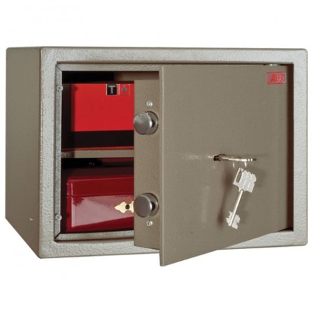 Сейф офисный AIKO &quot;ТМ-25&quot;, 250х340х280 мм, 10 кг, ключевой замок, полка