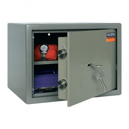 Сейф офисный VALBERG &quot;ASM-25&quot;, 250х340х280 мм, 14 кг, ключевой замок, крепление к стене, полу