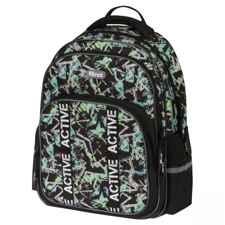 Рюкзак Först F-COMFY &quot;Abstract&quot; 38*29*15 см, 2 отделения, 3 кармана, эргономичная спинка 351781 FT-RM-090603