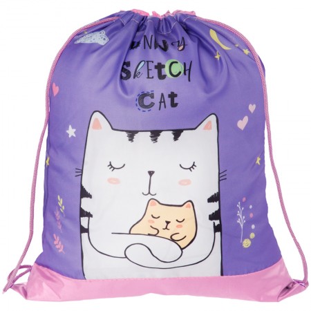 Мешок для обуви 1 отделение ArtSpace &quot;Funny kitty&quot;, 340*420мм 298588/СДС_31678