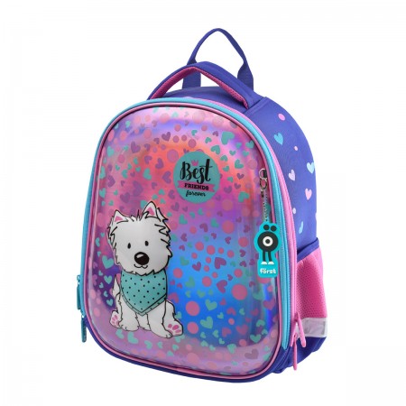 Ранец Först F-Glow &quot;Best friends&quot; 37*29,5*16см, 2 отделения, 2 кармана, анатомическая спинка 349574 FT-RY-050103