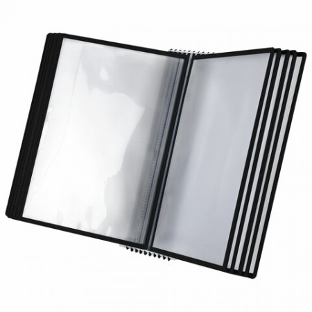 Демосистема настольная/настенная на 10 панелей, с 10 черными панелями А4, STAFF &quot;Profit&quot;, 238218