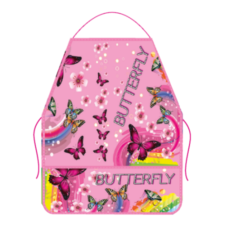 Фартук для труда печать на ткани ФДТ-3, БАБОЧКИ