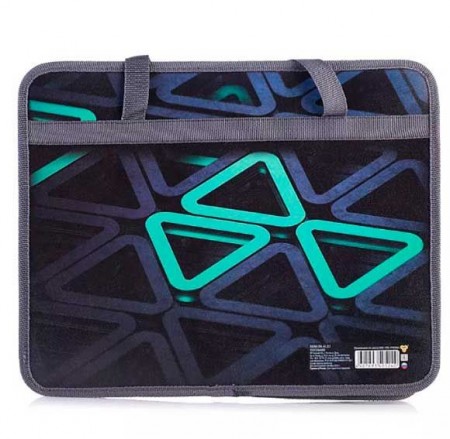 Папка пластиковая с ручками А4, широкая (ПМ-А4-251, ТРЕУГОЛЬНИКИ 2023), ПМ-А4-251  00-00013975