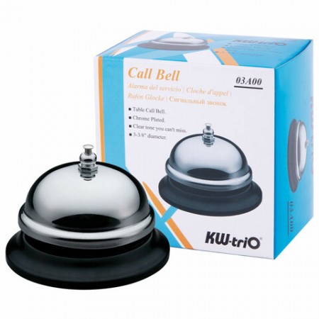 Звонок настольный KW-trio для ресепшн, хромированный, -3A00С  451680
