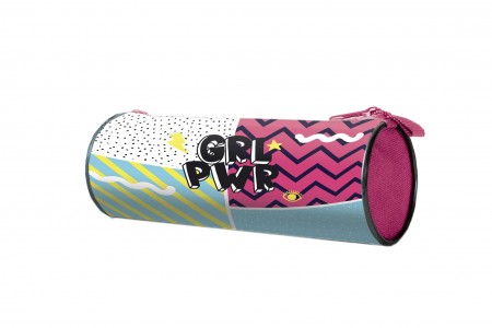 Пеналтубус на молнии большой печать на ткани 195/85 (ПТ-02, GRL PWR 2023) 00-00011877