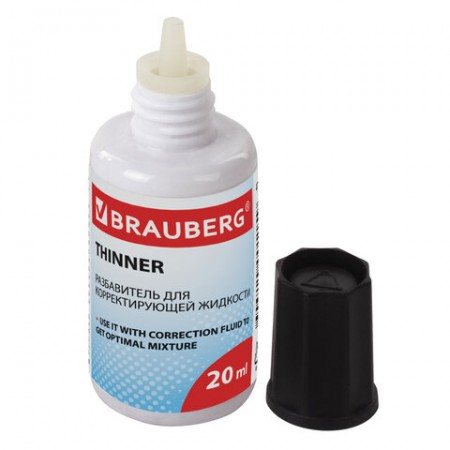 Разбавитель для корректирующей жидкости BRAUBERG (БРАУБЕРГ), 20 мл, 220617