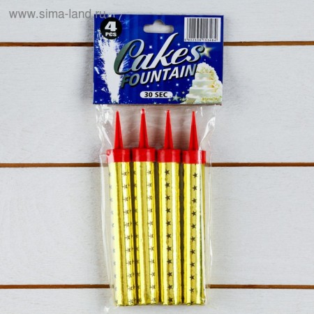 Тортовая  свеча &quot;Фонтан&quot; 10 см 4682661