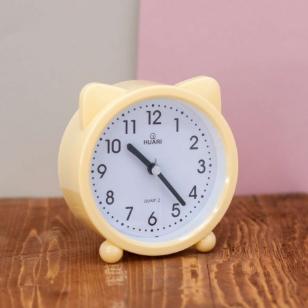 Часы-будильник &quot;Cat ears&quot;, yellow HR-8084-04			