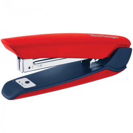 Степлер №10 Berlingo &quot;Hyper&quot; до 20л, 100 скоб, пластиковый корпус, красный 303529/KSn_25210