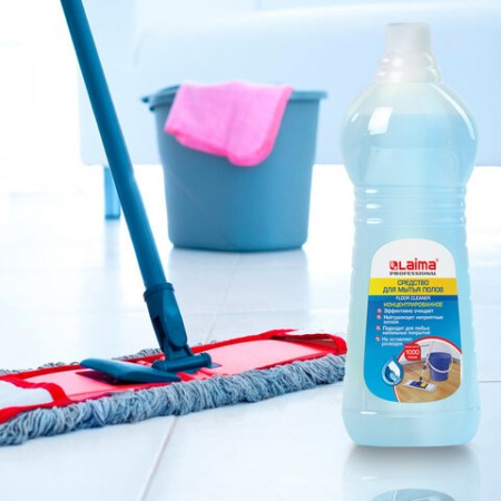 Средство для мытья пола 1 кг, ЛАЙМА PROFESSIONAL концентрат, &quot;Морской бриз&quot;, 602297