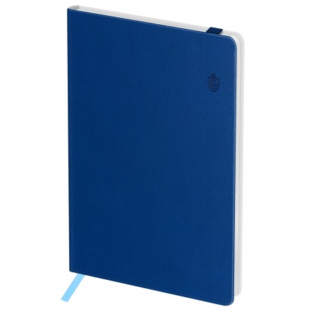Записная книжка А6 80л. ЛАЙТ, кожзам, Greenwich Line &quot;Classic. Blue&quot;, с резинкой, фактурное тиснение, блок в клетку  NA6_50595  370584