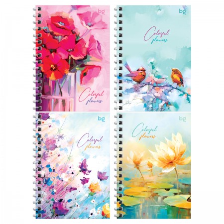 Записная книжка А6 120л. на гребне BG &quot;Цветочный стиль&quot; 362325  ЗК6гр120 12790