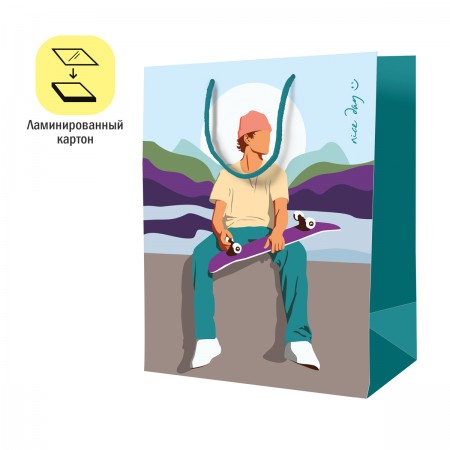 Пакет подарочный 18*23*10см ArtSpace &quot;Nice day&quot;, ламинированный 340252 L_46124