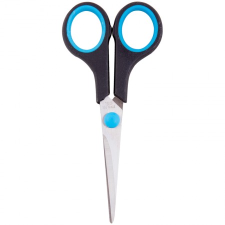 Ножницы 140мм  серо-зелёные, с европодвесом, арт.230760/264900