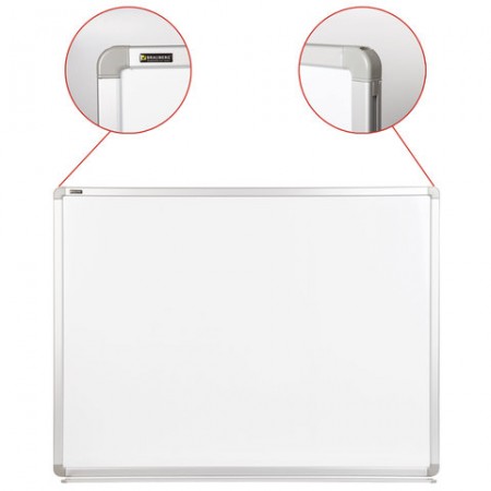 Доска магнитно-маркерная 90х120 см, улучшенная алюминиевая рамка, ГАРАНТИЯ 10 ЛЕТ, BRAUBERG Premium, 231715