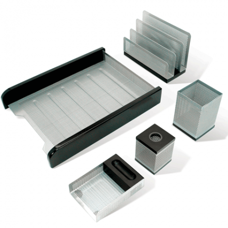 Наст. набор GALANT &quot;Wood&amp;Metal&quot; 5 предм. (черное дерево, серебристый металл) 230875