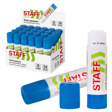 Клей-карандаш STAFF 8 г, 220374