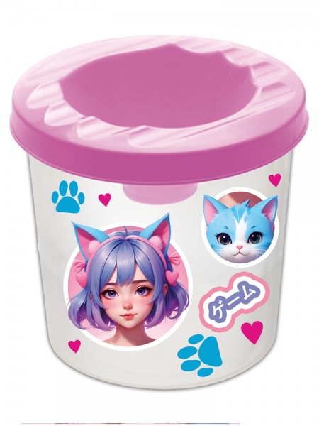 Стакан непроливайка одинарный, дизайн  (СН-11, МИЛАЯ ПАРОЧКА 2025)