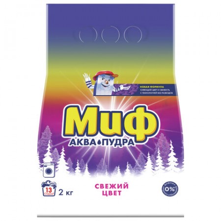 Стиральный порошок-автомат 2 кг, МИФ 3 в 1 &quot;Свежий цвет&quot; 153753/602419/229357