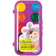 Акварель 10 цветов, Гамма &quot;Малыш naturals&quot;, без кисти, пластик 261429/216002 (В)