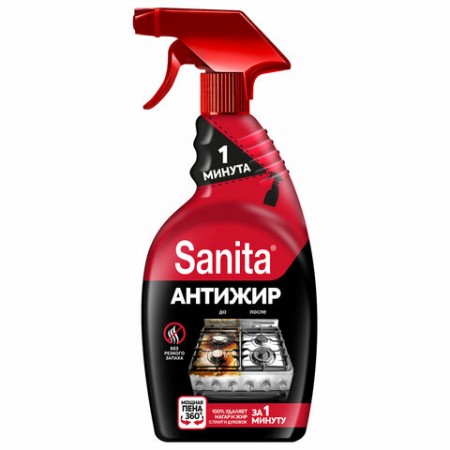 Средство для кухни 500 г, SANITA (Санита) &quot;Спрей 1 минута&quot;, распылитель, 1789/601940