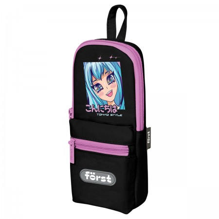 Пенал мягкий 1 отделение, 1 карман, 210*90*40 Först &quot;Tokio style&quot;, текстиль 379400 FT-PM-090507