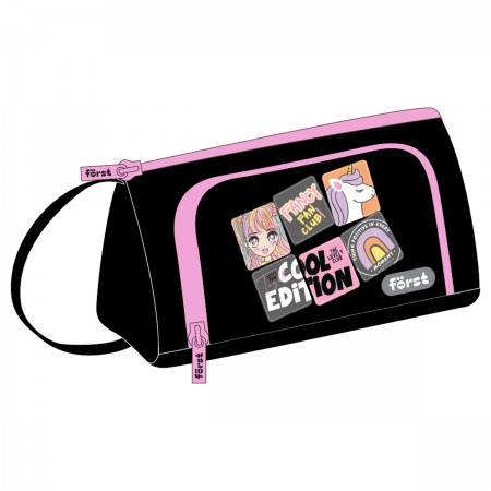 Пенал мягкий 1 отделение, 1 карман, 215*100*85 Först &quot;Cool edition&quot;, текстиль 379409 FT-PM-130501