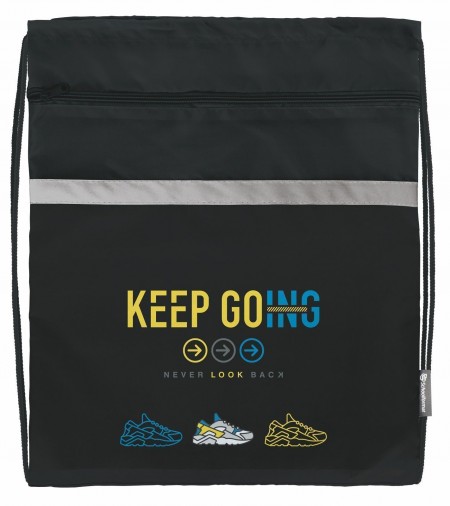 Мешок д/обуви Schoolformat KEEP GOING 42х34 см д/мальчиков с карманом МОМК-КГН 228004