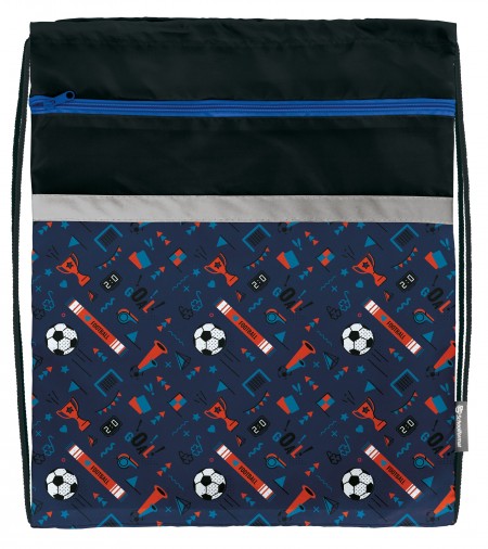 Мешок д/обуви Schoolformat PLAY FOOTBALL 42х34 см д/мальчиков с карманом МОМК-ПФБ 228011