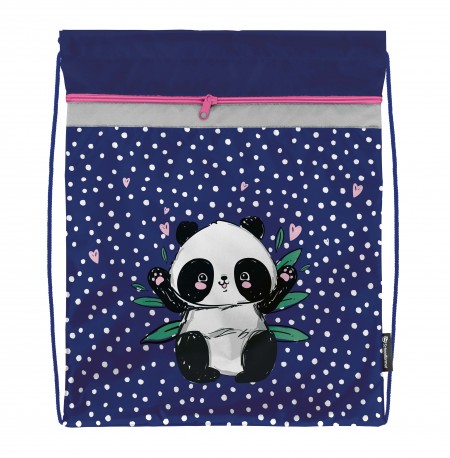 Мешок д/обуви Schoolformat PANDASTIC 42х34х0,5 2 отд. фуксия д/девочек МОМК-ПНС  237177