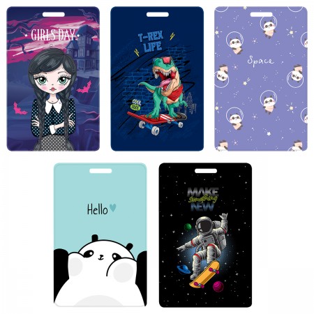 Обложка-карман для карт и пропусков OfficeSpace &quot;My Friends&quot;, 95*65мм, ПВХ, ассорти 362224 PC_55429