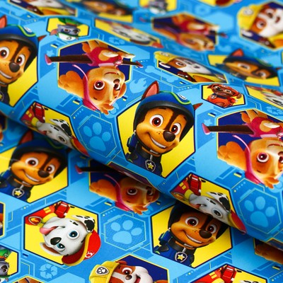 Бумага упаковочная, 60х90 см, Щенячий патруль 4504270