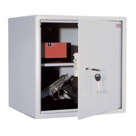 Сейф офисный (мебельный) облегченной конструкции AIKO &quot;T-40&quot;, 401х400х356 мм, 19 кг, ключевой замок, крепление к стене, полу 290332