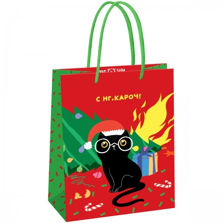 Пакет подарочный 18*23*10см MESHU &quot;NY vibe&quot;, глянцевая ламинация    371016 MS_61577