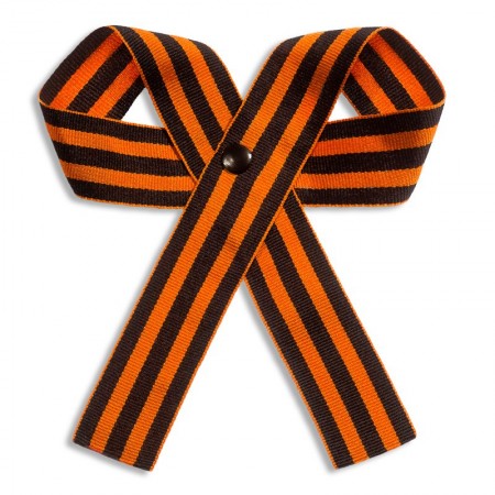 Лента бумажная с биколором &quot;Георгиевской ленты&quot; 3*30 см