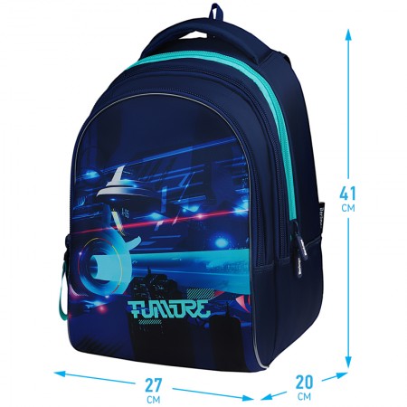 Рюкзак Berlingo inStyle &quot;Future&quot; 41*27*20см, 3 отделения, 1 карман, эргономичная спинка 336345 RU08008