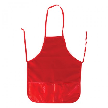 Фартук для труда и творчества ТОП-СПИН, для учеников начальной школы, красный, 44х55 см, 104376