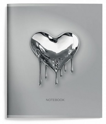 Тетрадь 48 л. А5 клетка, на скрепке, Schoolformat ЖИДКИЙ МЕТАЛЛ Универсальная мелованный картон, твин-лак ТТКУН-ЖМ 257196