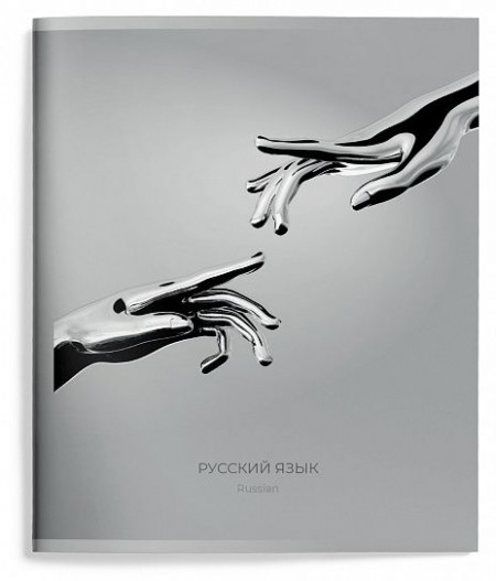 Тетрадь 48 л. А5 линия, на скрепке, Schoolformat ЖИДКИЙ МЕТАЛЛ Русский язык мелованный картон, твин-лак ТТЛРУС-ЖМ 257198