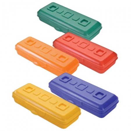 Пенал СТАММ &quot;Премиум&quot;, пластиковый, непрозрачный, цвет ассорти, ПН14/179491