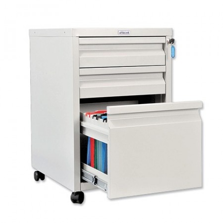 Тумба металлическая ПРАКТИК &quot;ВА4-65/3 (АР-2)&quot;, 655х420х494 мм, для 50 подвесных папок+документы  290365