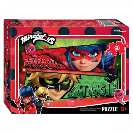 Пазл 60 эл. Step Puzzle &quot;Леди Баг и Супер-Кот&quot; 379841  81255