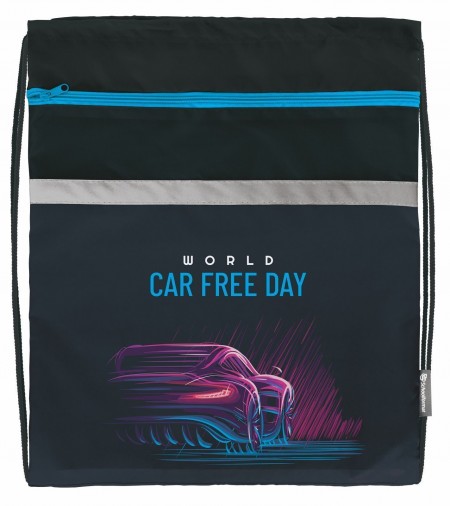 Мешок для обуви Schoolformat MINIMAL CAR 49х41 см д/мальчиков большой с карманом МОБК-МКР 227980