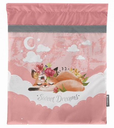 Мешок д/обуви Schoolformat CUTE FOX 42х34 см д/девочек МОМ-КФК  228020