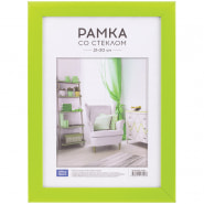 Рамка пластиковая 21*30см, OfficeSpace, №10/1, зеленый 258958/РП_19507