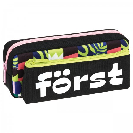 Пенал мягкий 2 в 1 Först &quot;Fusion&quot;, 205*80*40мм, 1 отделение, съемная косметичка на липучке 352088 FT-PM-070305