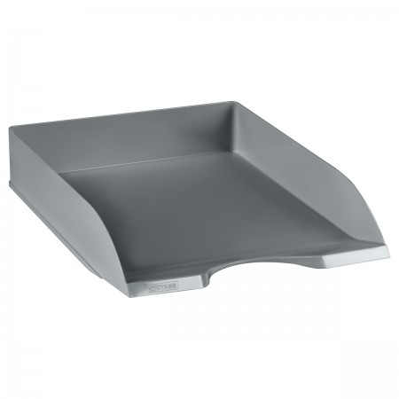 Лоток для бумаг горизонтальный СТАММ "Дельта", серый 351632 ЛТГ-30461
