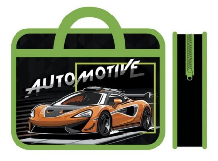 Папка пластиковая с ручками А4, широкая (ПМ-А4-251, AUTOMOTIVE 2023), ПМ-А4-251  00-00013975