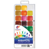 Краски акварельные ЛУЧ &quot;Классика&quot;, 24 цвета, медовые, без кисти, пластиковая коробка, 190С1294-08/190618/063164/113127